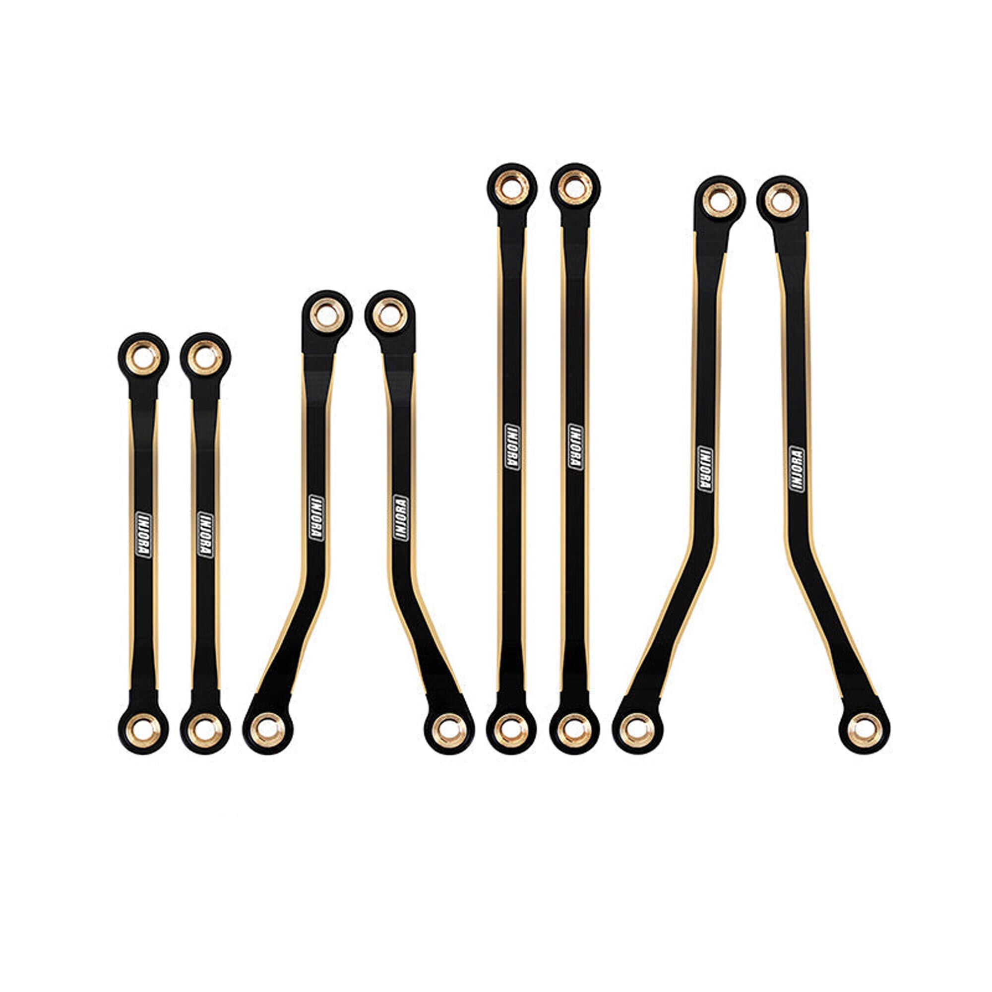 INJORA INJORA Brass High Clearance Link Set, Black, 1/18 Traxxas