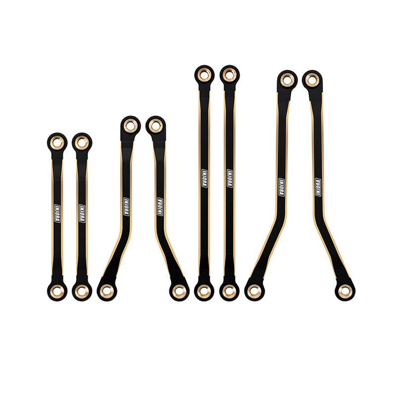 INJORA Brass High Clearance Link Set, Black, 1/18 Traxxas TRX-4M Defender/ Bronco