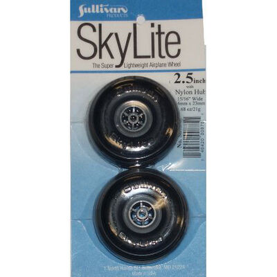 Skylite Wheels with Treads, 2-1/2" (2 wheels and tires included) Skylite Wheels with Treads, 2-1/2" (2 wheels and tires included)