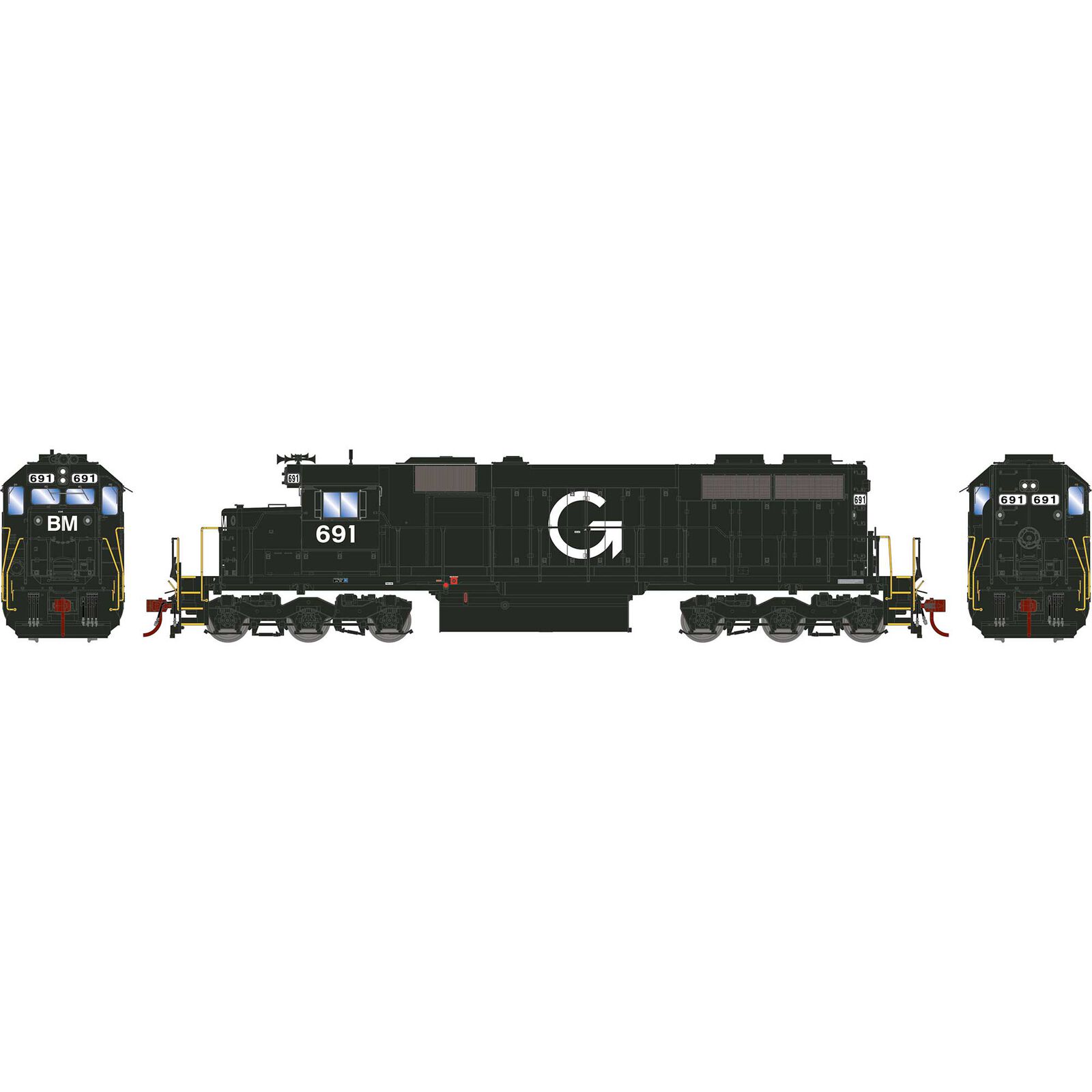 HO RTR SD39 with DCC & Sound, B&M #691