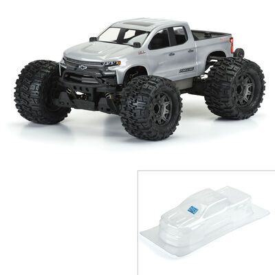 1/10 2019 Chevy Silverado Z71 Trail Boss Clear Body: Stampede 4x4 1/10 2019 Chevy Silverado Z71 Trail Boss Clear Body: Stampede 4x4
