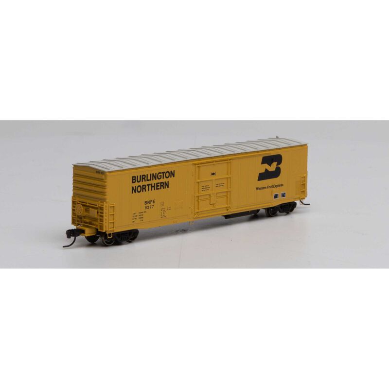Athearn N 57' Mechanical Reefer with Sound, BNFE/Yellow 9277 Horizon