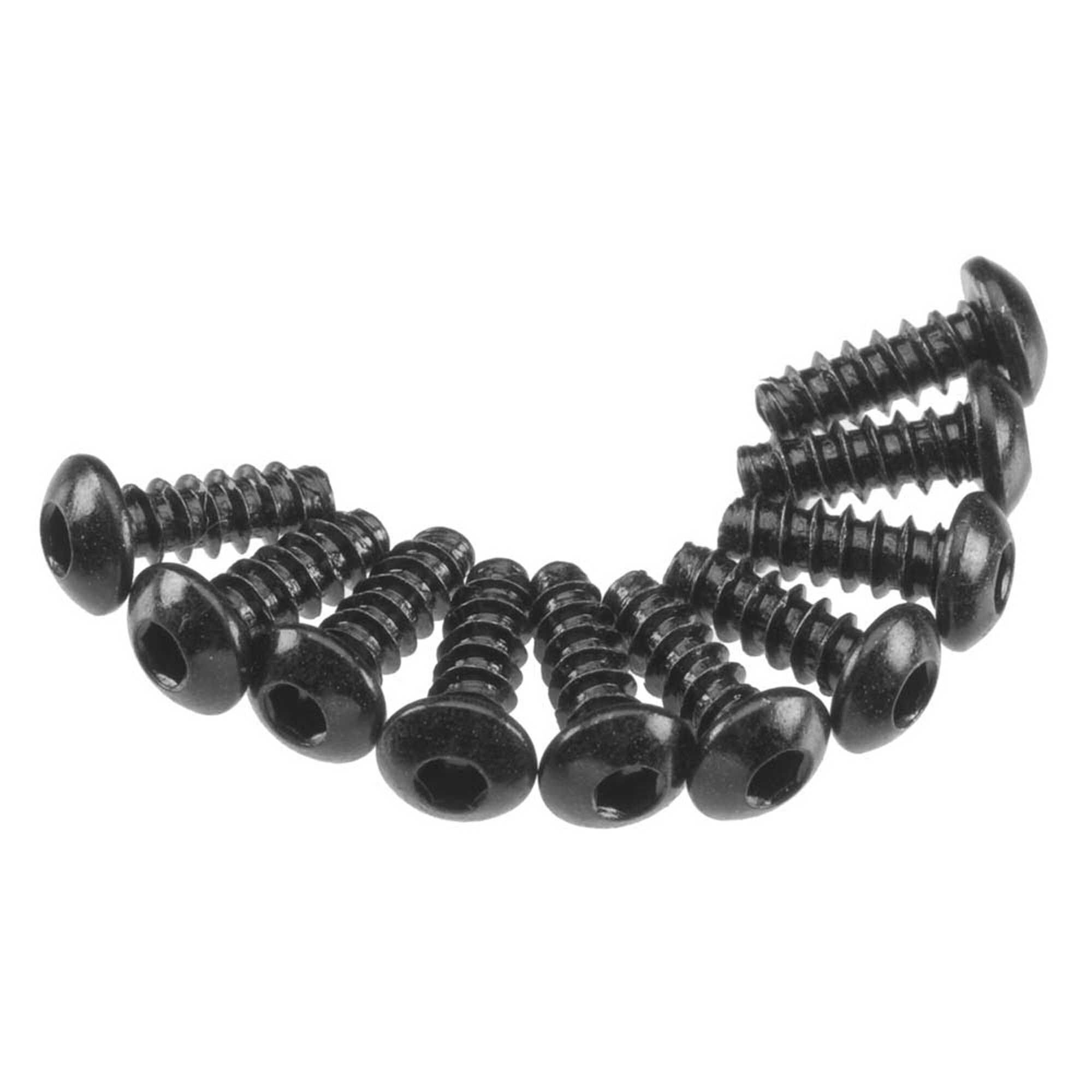 Axial Axial Hex Tap Button Head M3x8mm Black (10) | Horizon Hobby