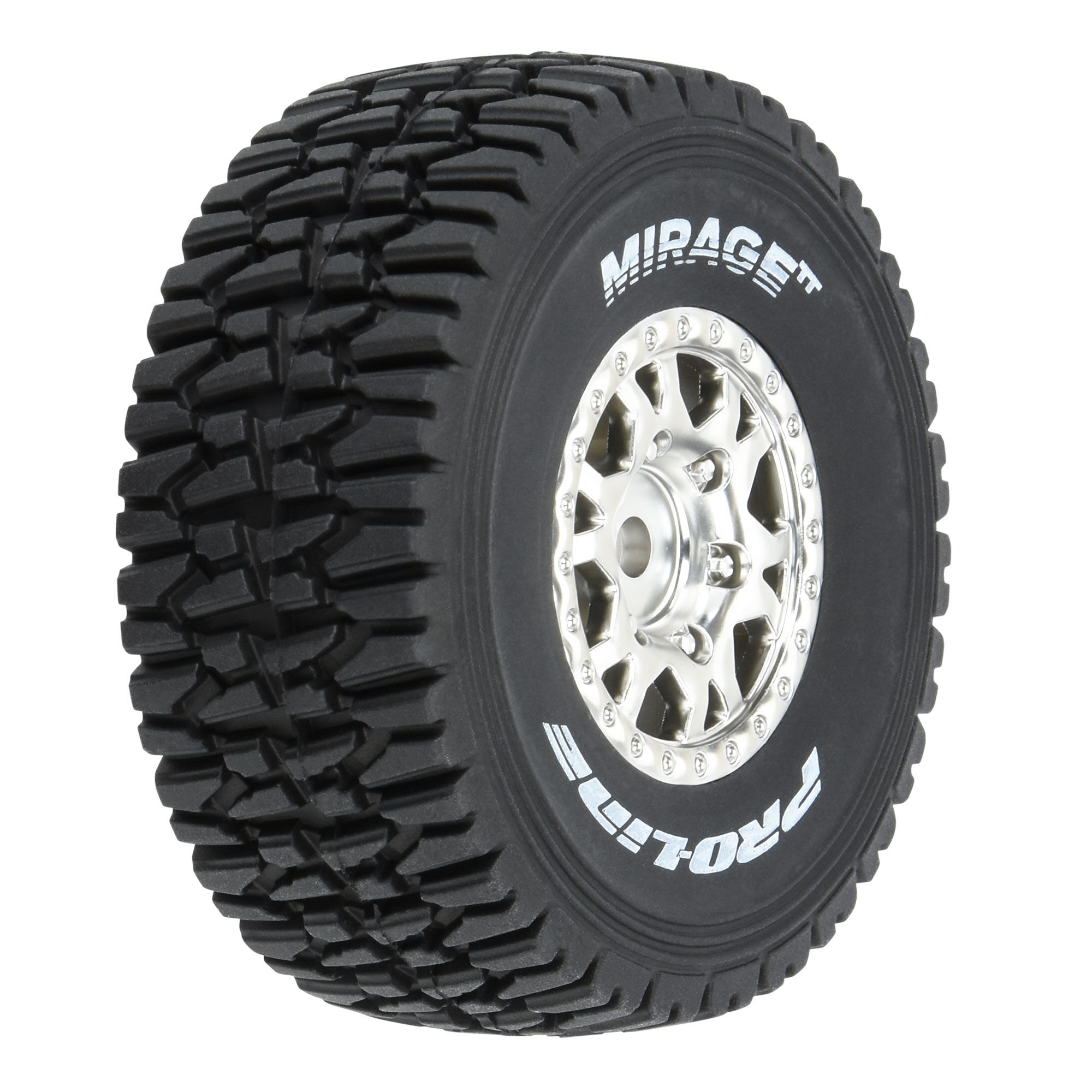 Pro-Line Racing 1/16 Mirage TT F/R Tires MTD 12mm Silver Impulse