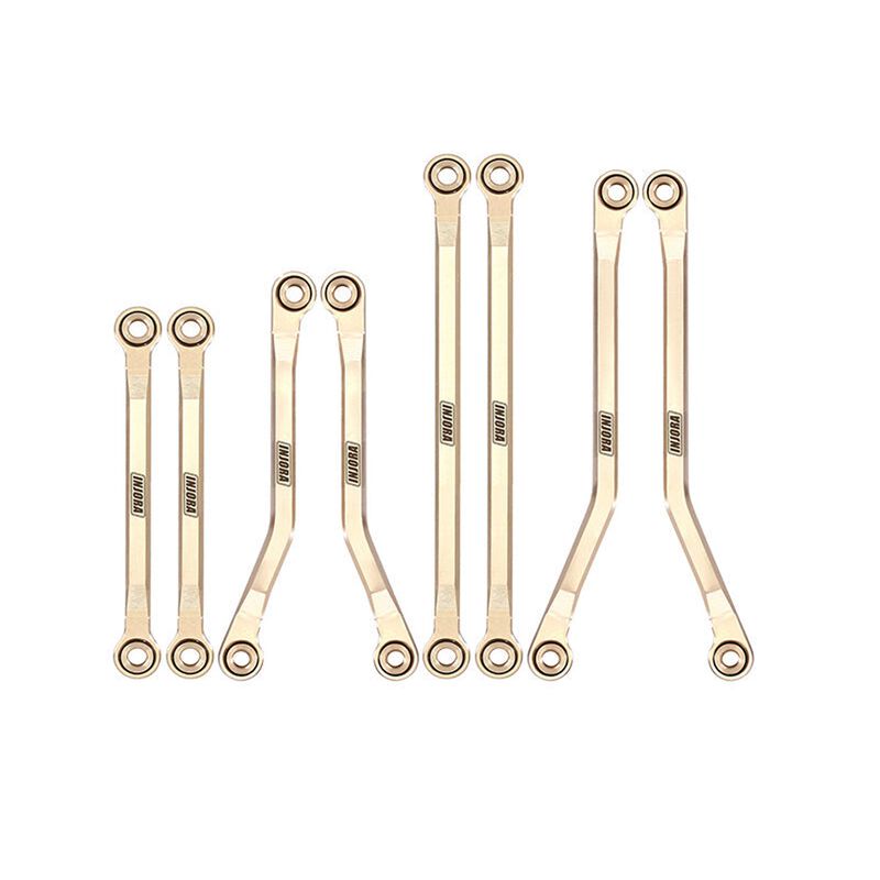 INJORA Brass High Clearance Link Set, 1/18 Traxxas TRX-4M Defender/ Bronco