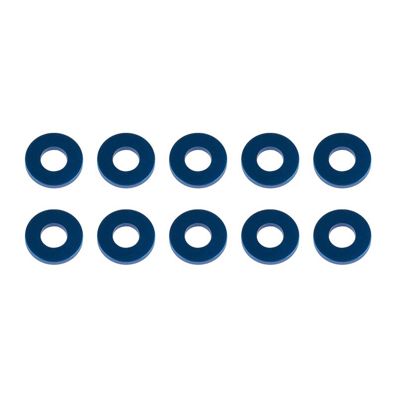 Aluminum 7.8x3.5x1.0mm Washers, 1/10 Team Associated SC10 (10)