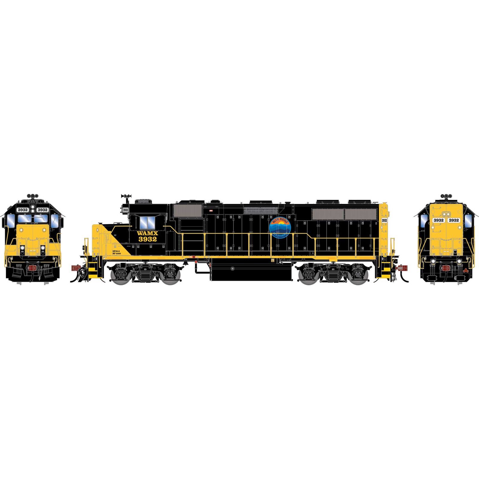 Gp39 Train Design Athearn Genesis HO GEN GP39-2 PH I Locomotive, WAMX 'Blue Ridge ...