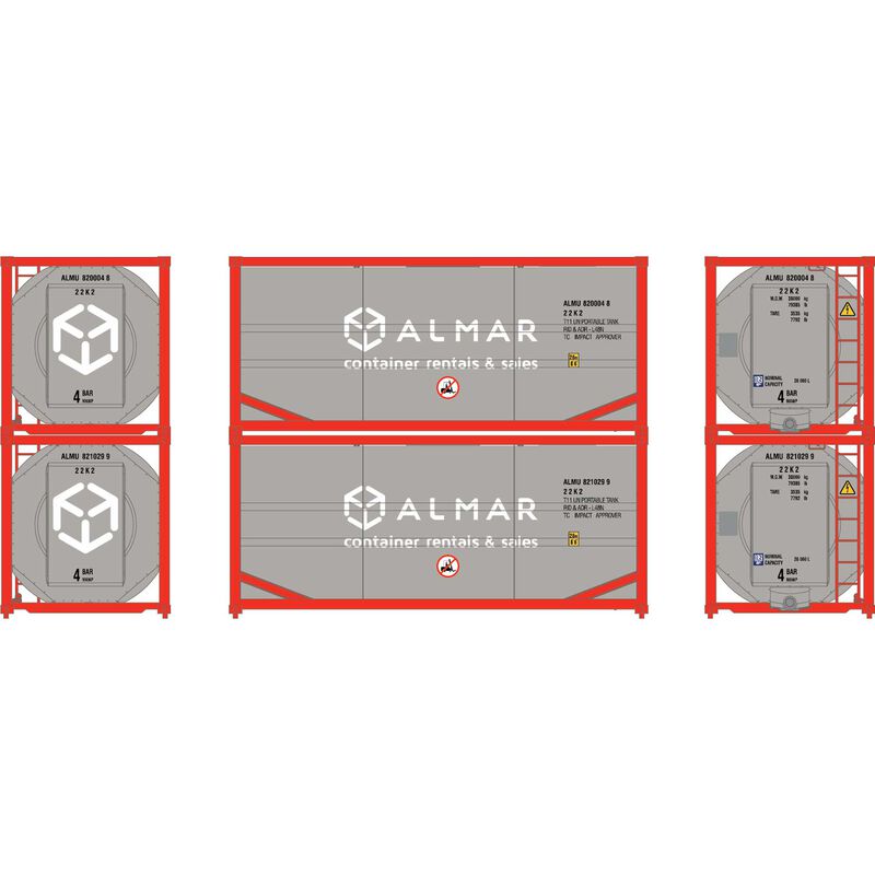 HO 20' ISO Tank Container, ALMU #820004 8/821029 9 (2)