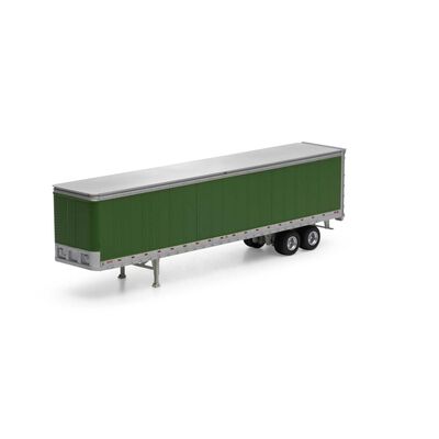 HO 45' Smooth Side Trailer, Green HO 45' Smooth Side Trailer, Green
