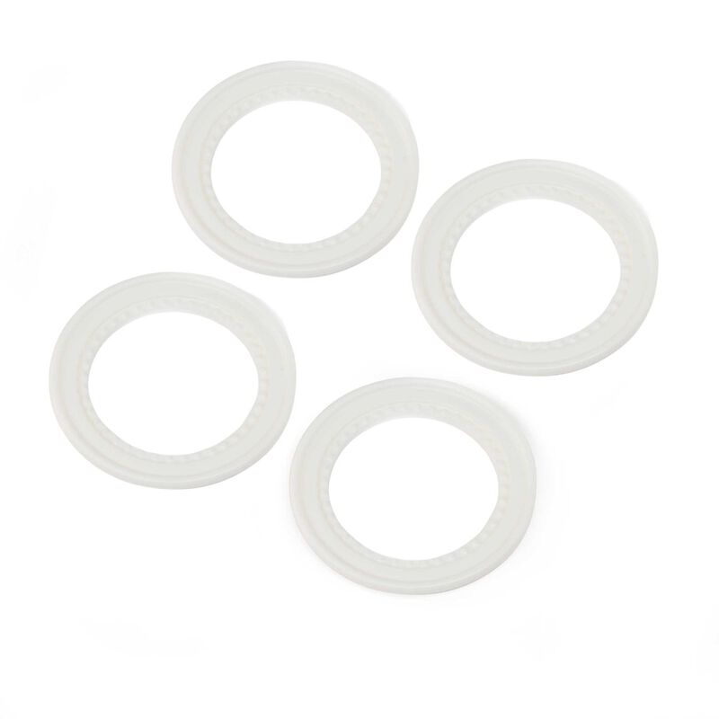 Snap-in Beadlock Rings, White (4): LMT 2.0