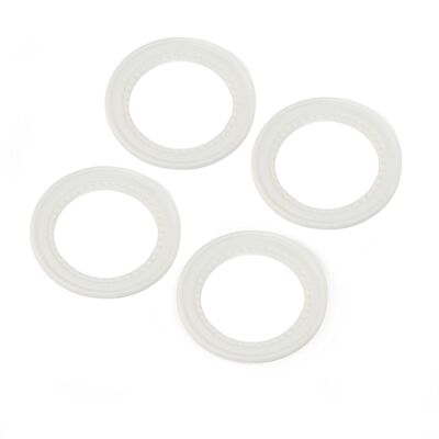 Snap-in Beadlock Rings, White (4): LMT 2.0 Snap-in Beadlock Rings, White (4): LMT 2.0