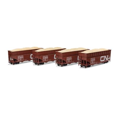 HO 40' Wood Chip Hopper with Load, CN #860129 / 860156 / 860223 / 860259 (4) HO 40' Wood Chip Hopper with Load, CN #860129 / 860156 / 860223 / 860259 (4)