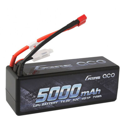 14.8V 5000mAh 4S 50C LiPo Battery: Deans 14.8V 5000mAh 4S 50C LiPo Battery: Deans