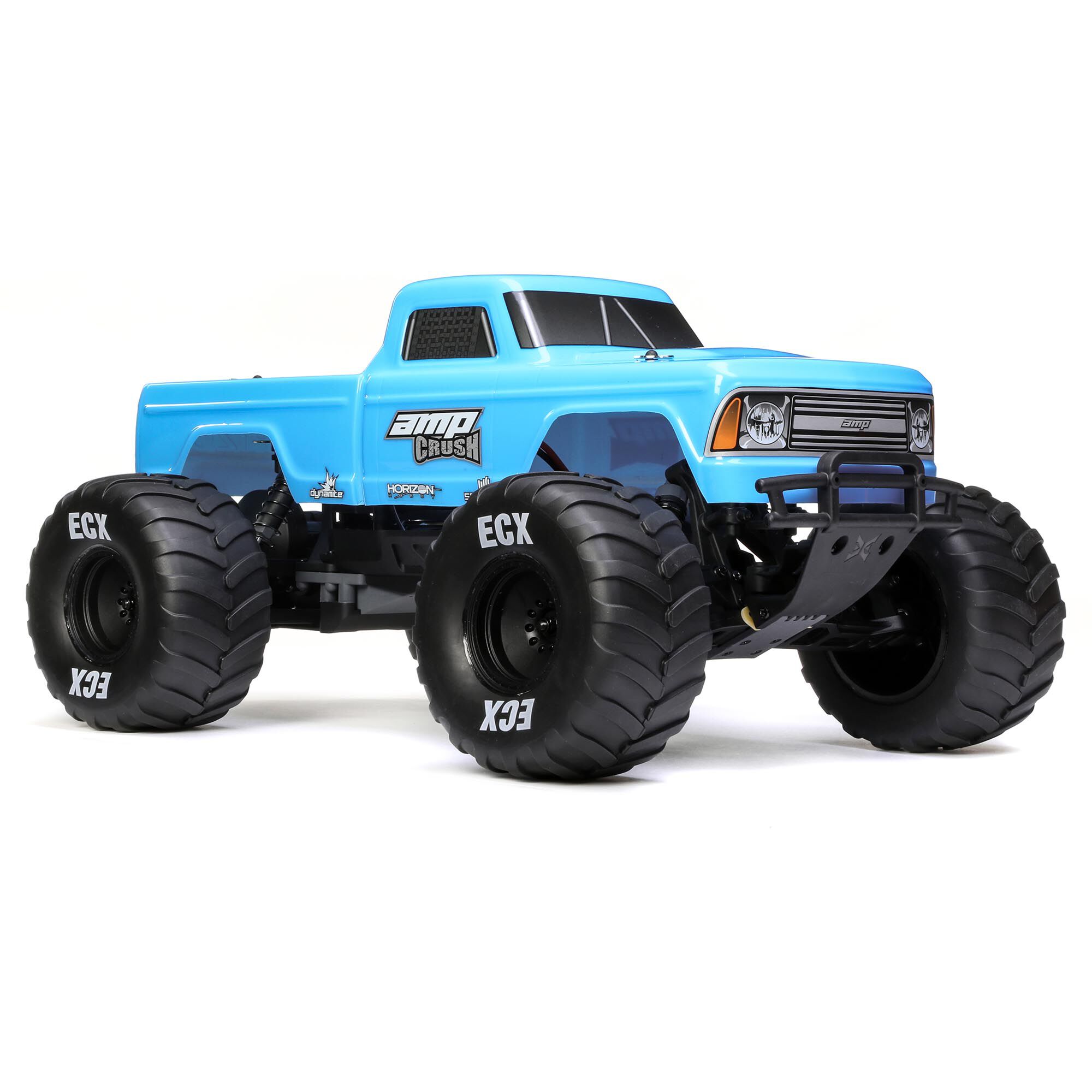 ECX 1/10 Amp Crush 2WD Monster Truck Brushed RTR, Blue