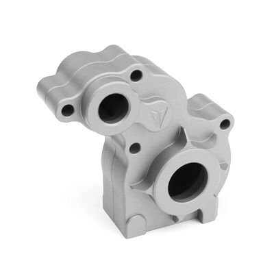 Aluminum Transmission Housing, Clear Anodized: SCX10 Aluminum Transmission Housing, Clear Anodized: SCX10