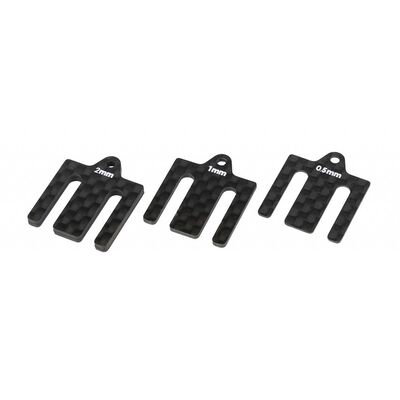 RC10B7 FT Front Bulkhead Shims, carbon fiber RC10B7 FT Front Bulkhead Shims, carbon fiber