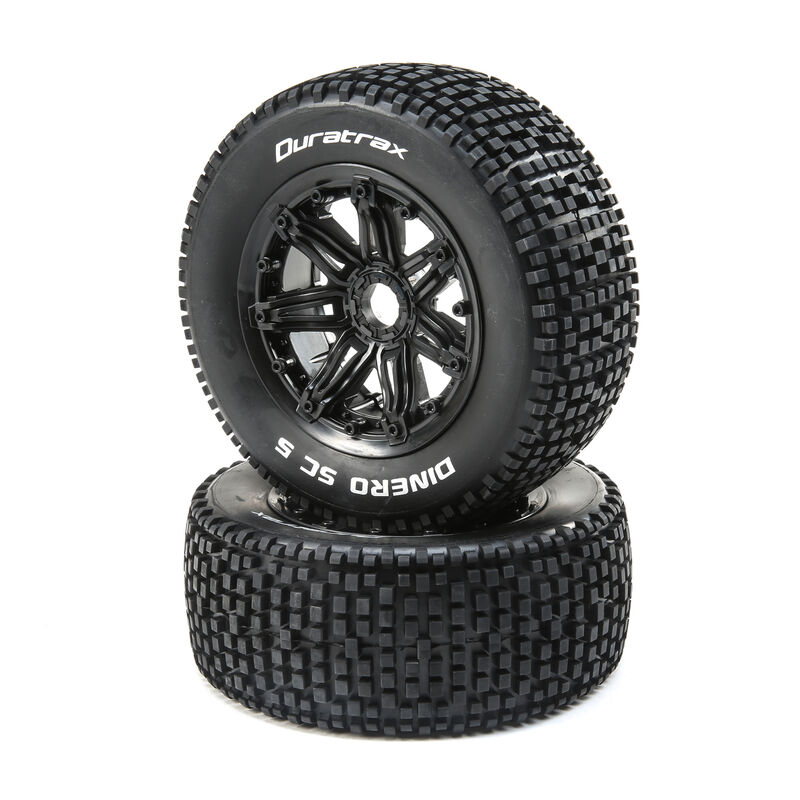 Duratrax Dinero 1 5 Sc Sport Mounted Black Tires 24mm 2 Horizon Hobby
