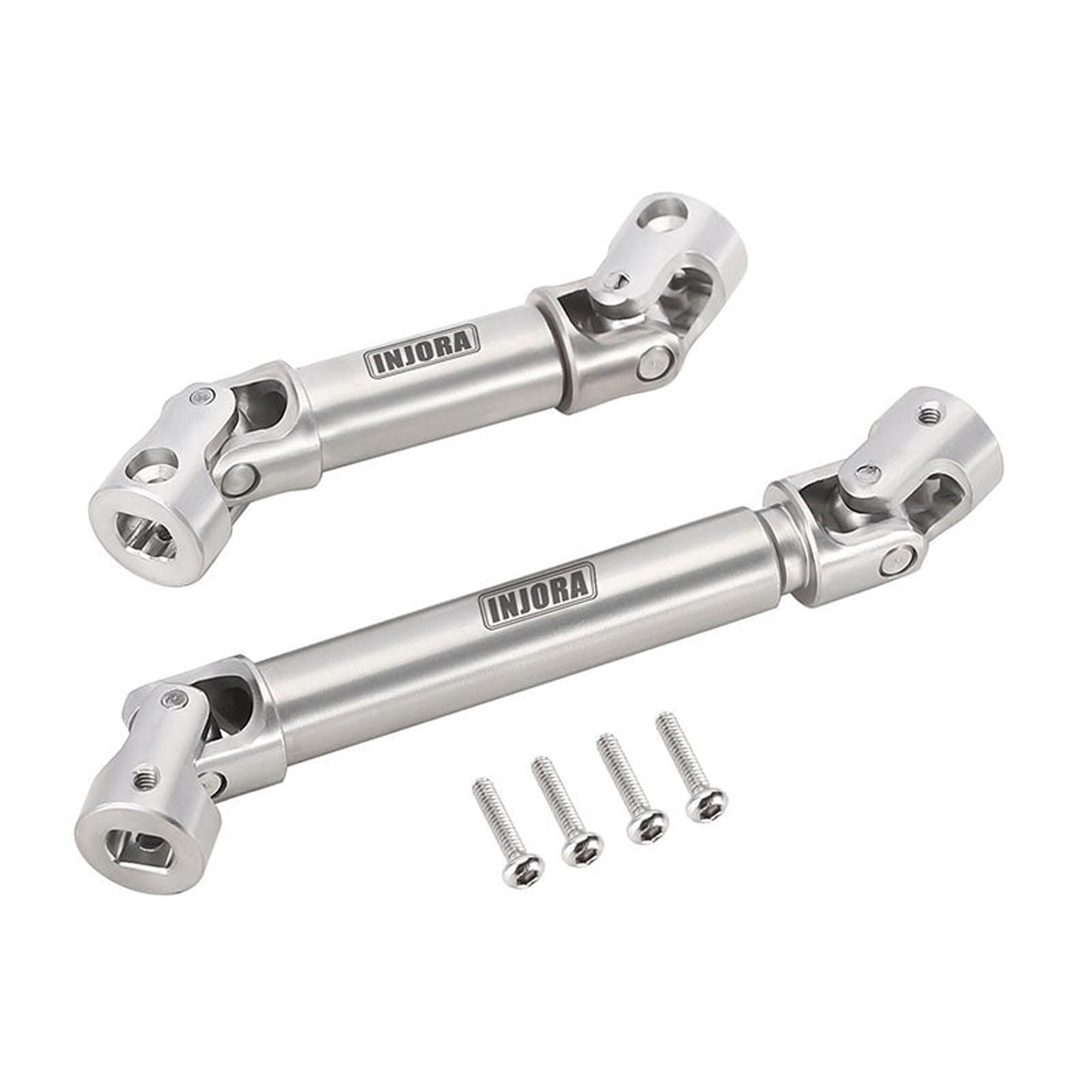 INJORA INJORA Stainless Steel Front & Rear Driveshaft Set, 1/18