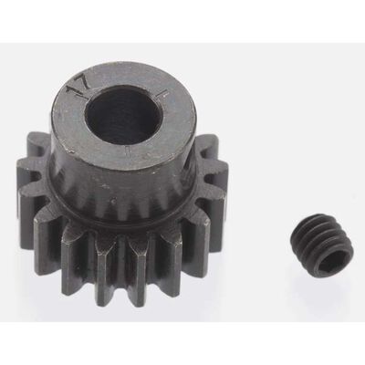 Extra Hard 17 Tooth Blackened Steel 32p Pinion, 5mm Extra Hard 17 Tooth Blackened Steel 32p Pinion, 5mm