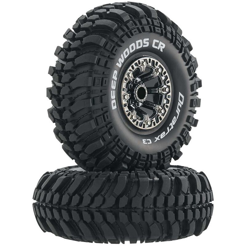 Deep Woods CR C3 Mounted 2.2" Crawler Tires, Chrome (2)