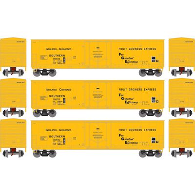 HO 50' Youngstown Plug Door Box Car, SOU #792710/792712/792715 (3) HO 50' Youngstown Plug Door Box Car, SOU #792710/792712/792715 (3)