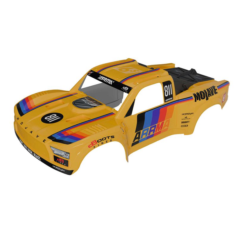 ARRMA MOJAVE 6S BLX Painted, Decaled, Trimmed Body Yellow