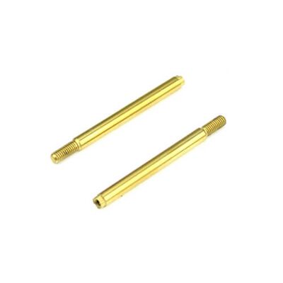 Shock Shafts, Front, Steel, TiNi Coated (2): EB410 Shock Shafts, Front, Steel, TiNi Coated (2): EB410