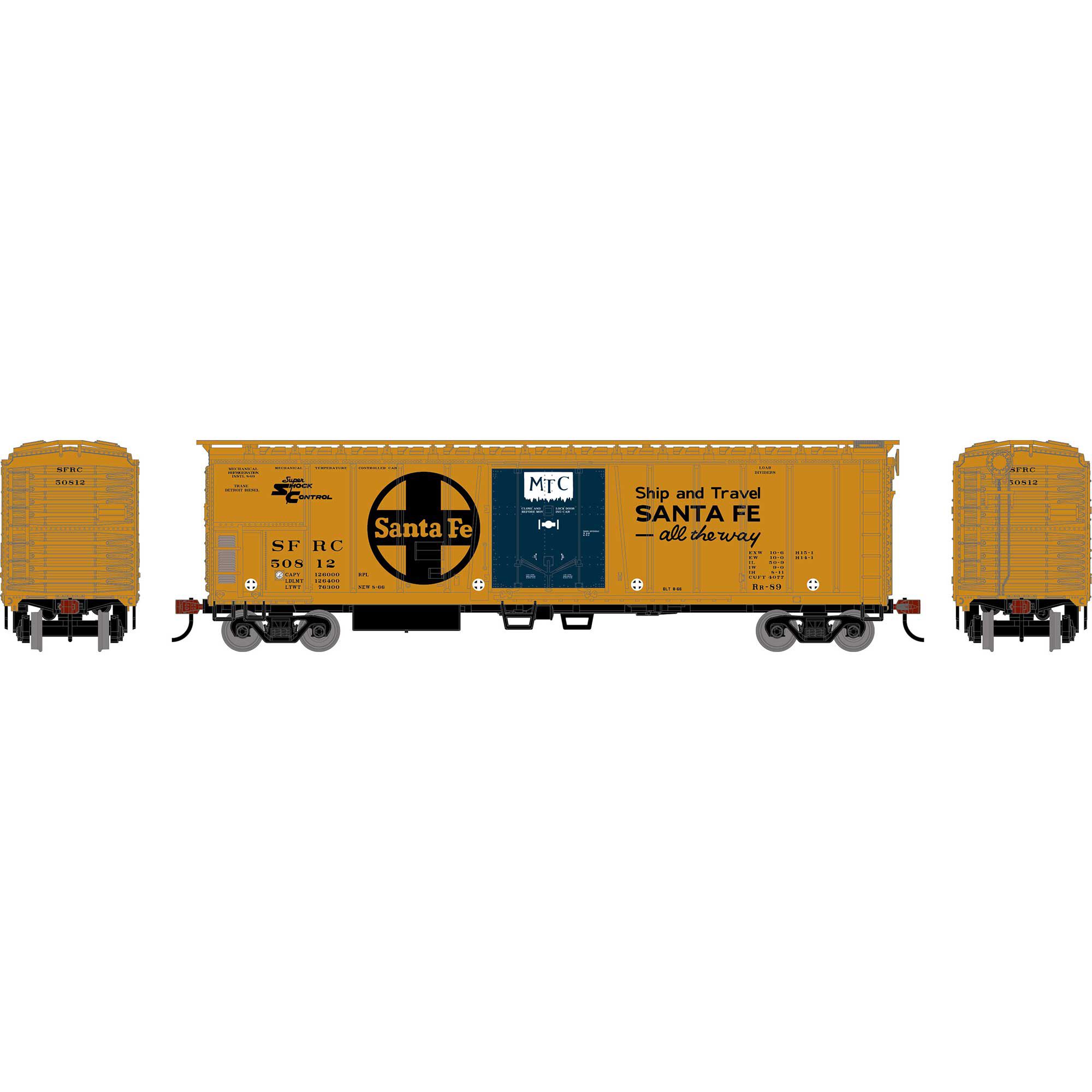 Roundhouse Roundhouse HO RND 50' Exterior Post Mechanical Reefer