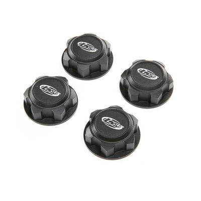 Wheel Nuts, Captured Black (4): DBXL-E 2.0 Wheel Nuts, Captured Black (4): DBXL-E 2.0