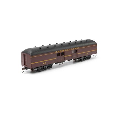 HO RTR Arch Roof Baggage, PRR #377 HO RTR Arch Roof Baggage, PRR #377