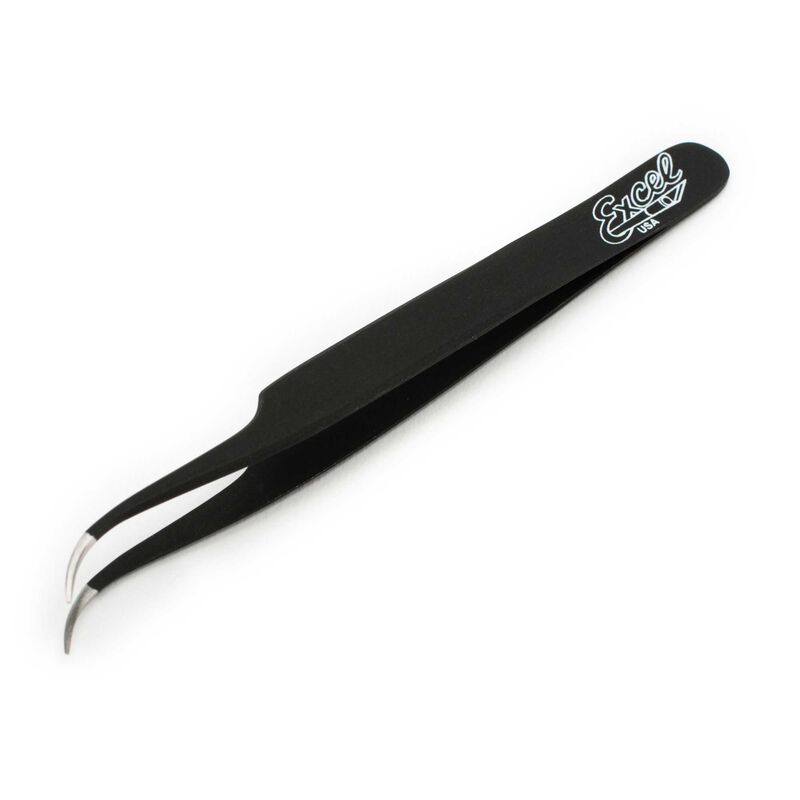 Excel Hobby Blade Corp Slant Point Tweezers, Black Horizon Hobby