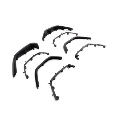 SCX6: Jeep JLU FR & RR Fenders & Mounts SCX6: Jeep JLU FR & RR Fenders & Mounts
