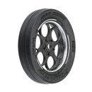 1/16 Front Runner Front Tires MTD 8mm Black/Silver (2): Mini Drag
