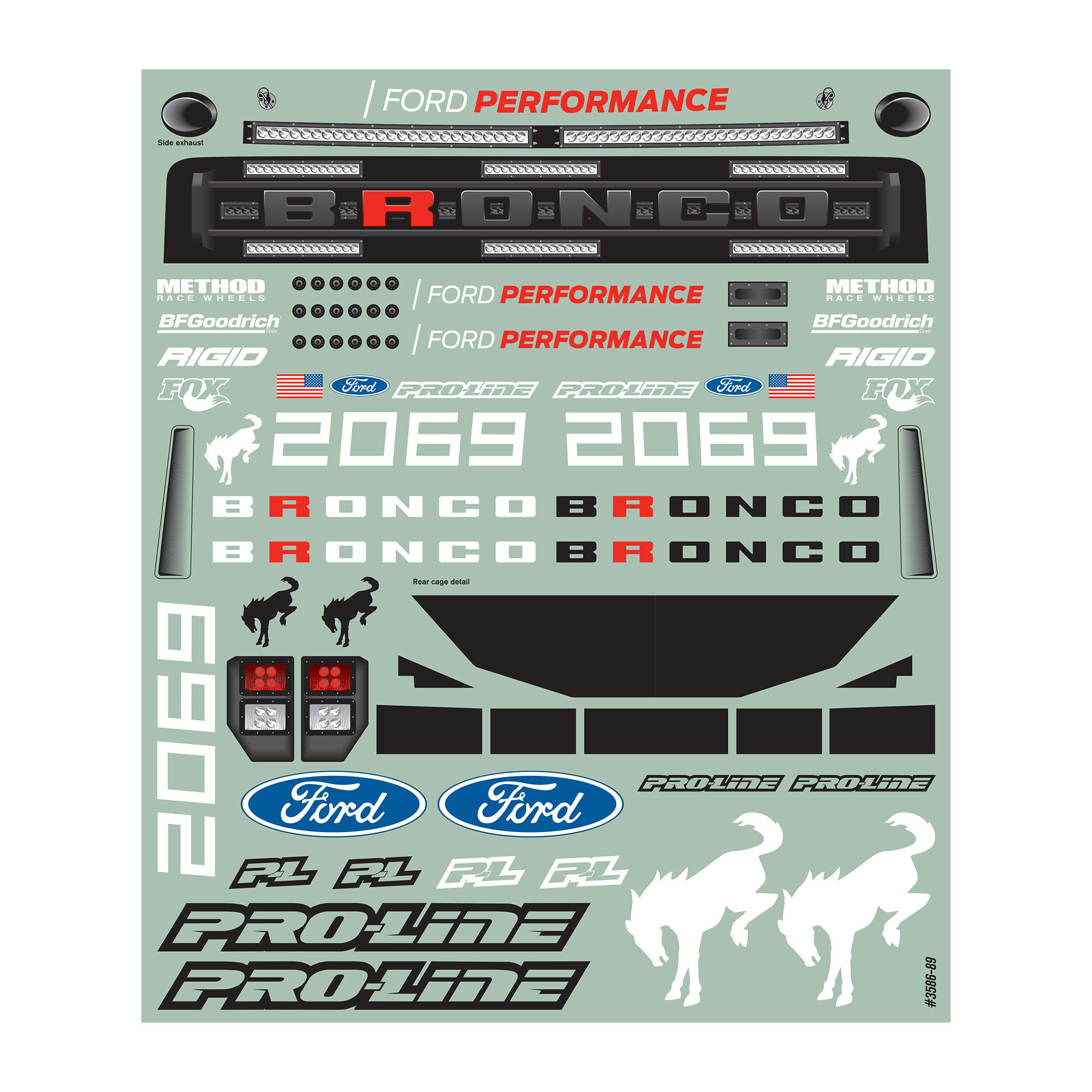 [���ܼ�] PRO358600 [PROLINE-RACING] 3586-00 1/10 Ford? Bronco R Clear Body for Tenacity�� SCT/TT Pro,Senton�� 4x4, Big Rock�� 4x4,