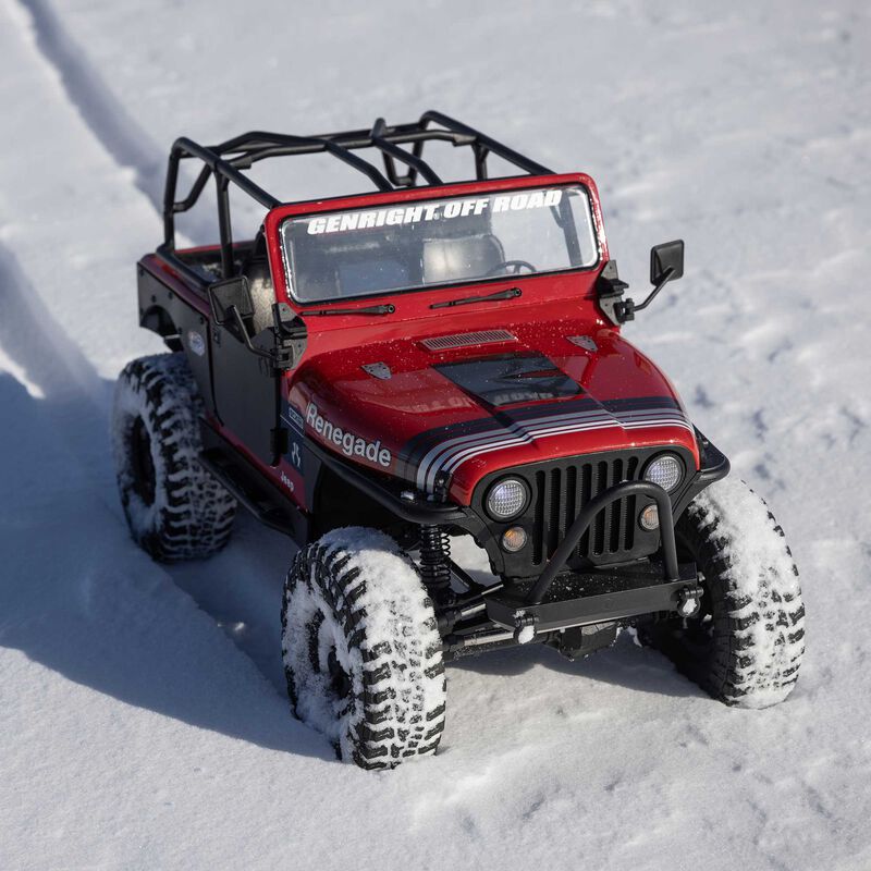 [�˾���ũ] AXI03008V2T1 [Axial] 1/10 SCX10 III ���� CJ-7 V2 4WD �귯�õ� RTR, Red 11