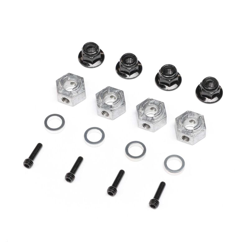 Axial 12mm Hex Hub Set (4): AXP8