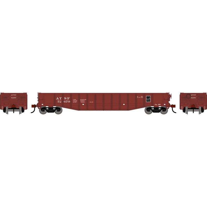 Roundhouse HO RND 50' Gondola, ATSF #72679