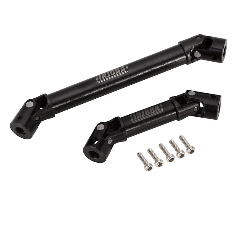 INJORA Steel Drive Shaft Set, Black, 1/24 Axial SCX24 Gladiator