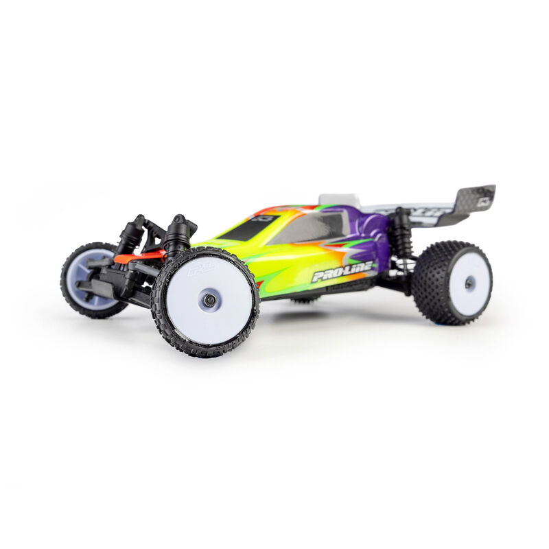 Pro-Line Racing 1/24 Wedge Front and Prism Rear Carpet Tires Mounted 7mm, White (4): Losi Micro-B