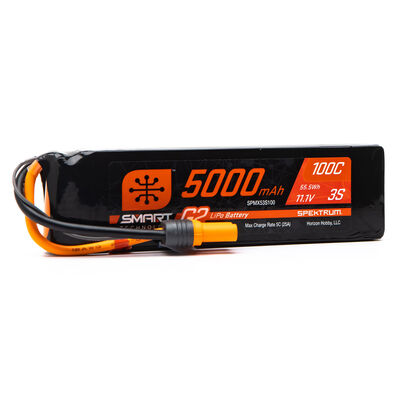11.1V 5000mAh 3S 100C Smart G2 LiPo Battery: IC5 11.1V 5000mAh 3S 100C Smart G2 LiPo Battery: IC5