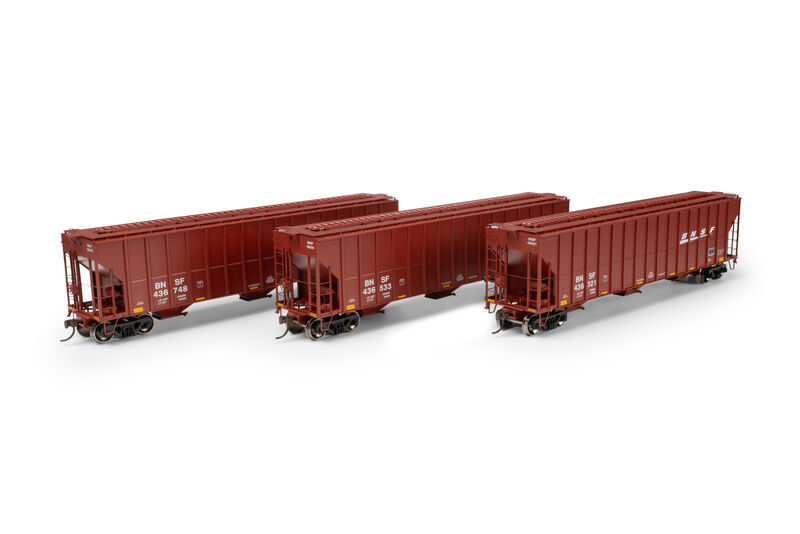 Athearn HO ATH FMC 4700 Covered Hopper, BNSF #436321/436533/436748 (3)