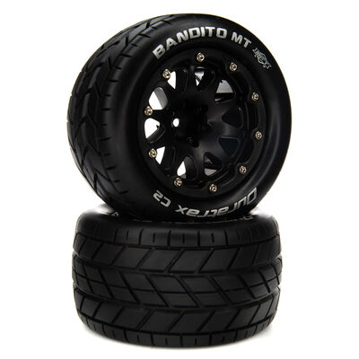Bandito MT Belted 2.8" Mounted Front/Rear Tires, 14mm Black (2) Bandito MT Belted 2.8" Mounted Front/Rear Tires, 14mm Black (2)