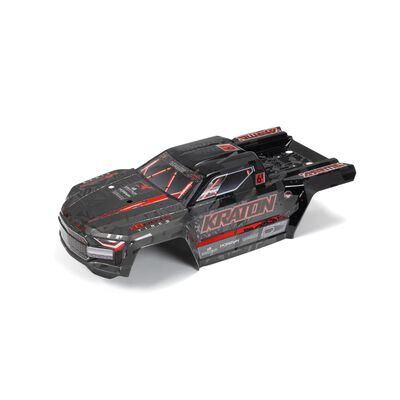 KRATON 6S EXB Painted Decalled Cut Body, Black / Red KRATON 6S EXB Painted Decalled Cut Body, Black / Red