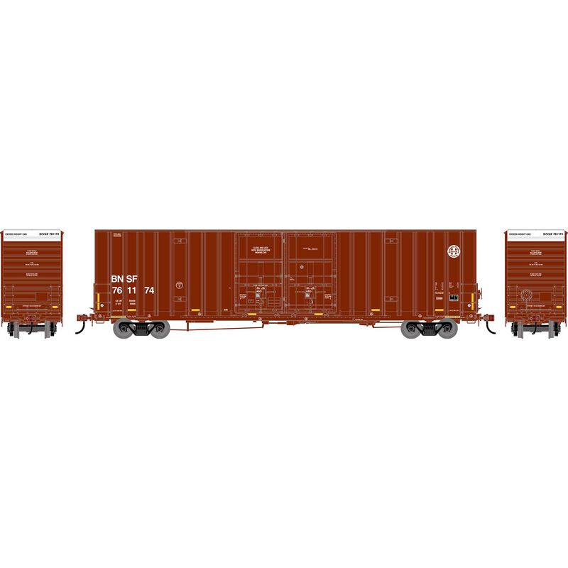 HO ATH 60' Gunderson High-Cube Double Door Box Car, BNSF #761174