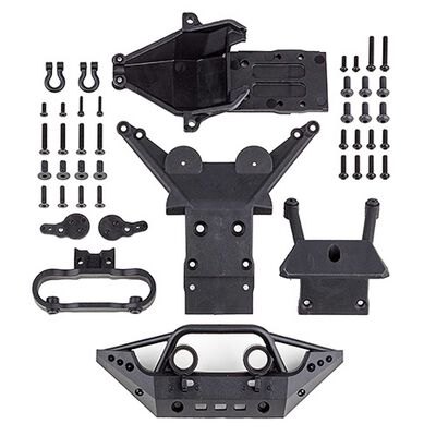 Skid Plates Set, 1/10 Team Associated Rival MT10 Skid Plates Set, 1/10 Team Associated Rival MT10