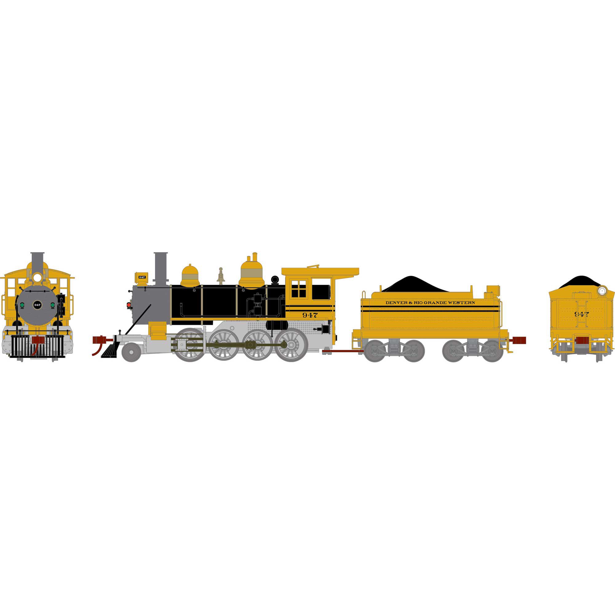 Athearn Athearn HO Old Time 2-8-0 Locomotive with DCC & Sound