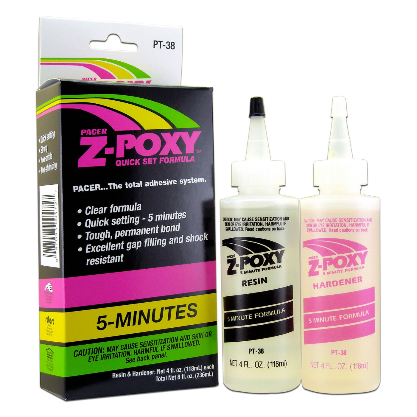 【popo】 ZAP Glue Z-Poxy 5 Minute Epoxy, 8 oz | Horizon Hobby