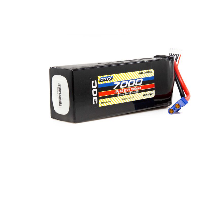 22.2V 7000mAh 6S 30C LiPo Battery: EC5