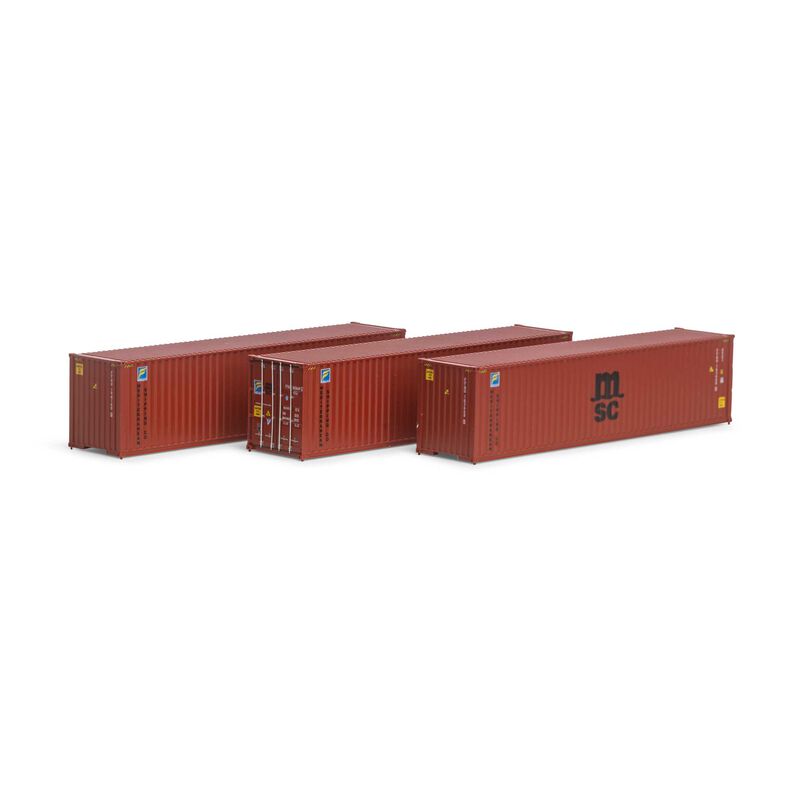 HO RTR 40' Corrugated HC Containr,MSC/Florens#2(3)