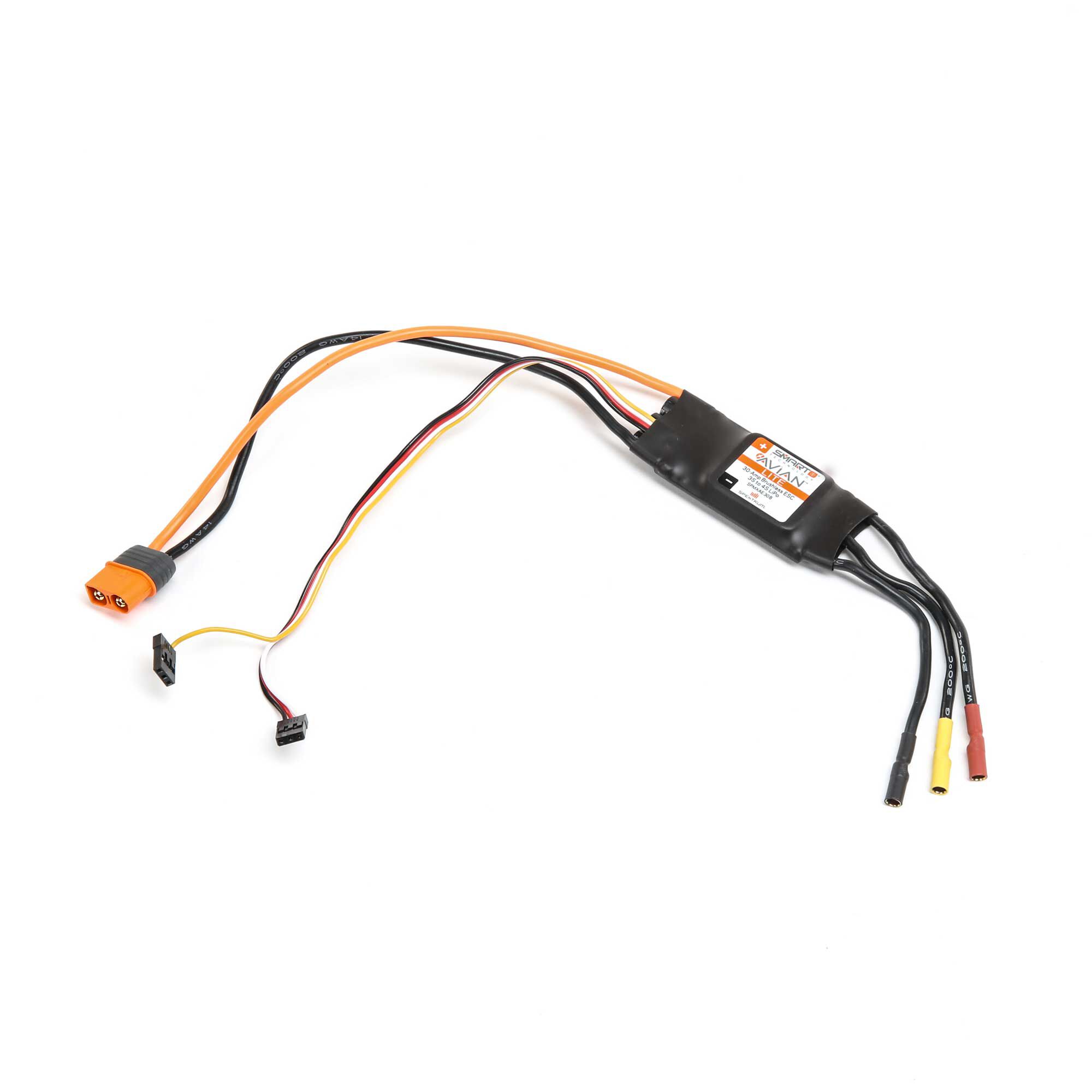 Spektrum Avian 45A Smart Lite Brushless ESC – 3S-4S, IC3 Stecker, SPMXAE45A, Für Flugmodelle Spektrum Avian 45A Smart Lite Brushless ESC – 3S-4S, IC3 Stecker, SPMXAE45A, Für Flugmodelle
